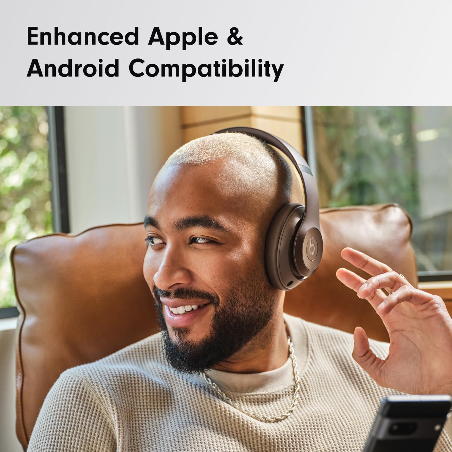 Beats Studio Pro - Wireless Bluetooth Noise Cancelling Headphones - Deep Brown (Renewed) - Image 7