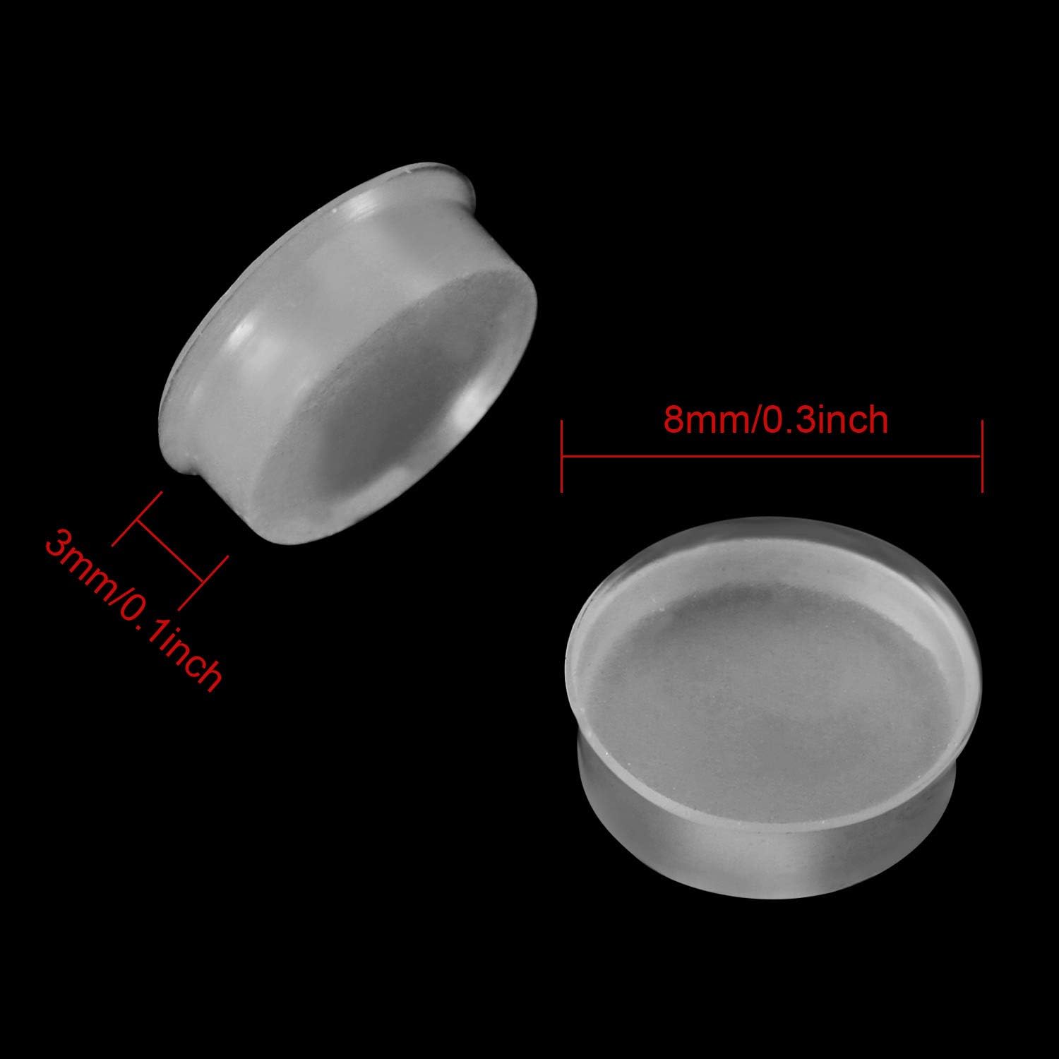 Leinuosen 24 Pcs Silicone Flute Plugs, 8 mm Soft Flute Hole Plug Key Cover for Most Brand - Image 3